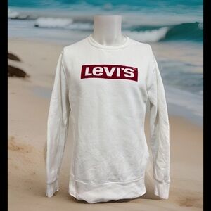 Vintage Levis Levi’s San Francisco Sweatshirt White Iconic Logo Unisex Sz S
